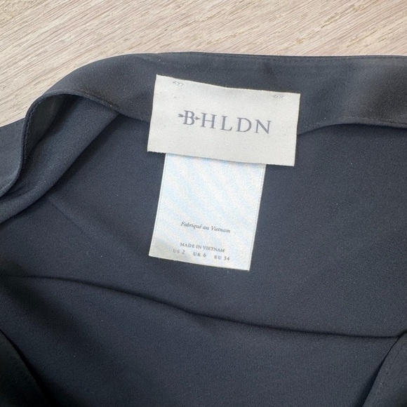 BHLDN Lucy High-Shine Satin One-Shoulder Mini Dress - Picture 8 of 9